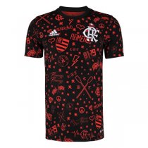22-23 Flamengo Pre Match Jersey Red&Black