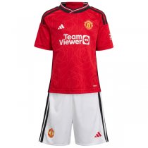 23-24 Manchester United Home Kids Kit