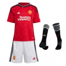 23-24 Manchester United Home Kids Full Kit