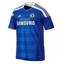 2011-12 Chelsea Home UCL Final with CL Detail Retro Jersey