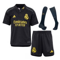 23-24 Real Madrid Third Jersey Kids Full Kit
