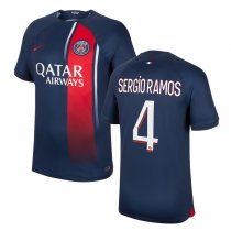 23-24 PSG Home Replica Jersey SERGIO RAMOS 4 Print