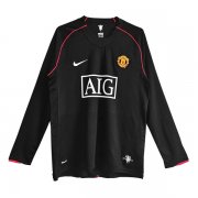 2007-08 Manchester United Away Long Sleeve Retro Jersey
