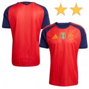 2026 Spain Home World Cup Winners Jersey 2 Star