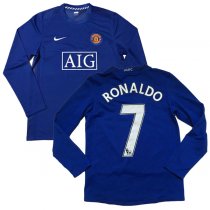 2008-2009 Manchester United Third LS RONALDO #7 Premier League Shirt