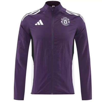 25-26 Manchester United Windbreaker Jacket Purple