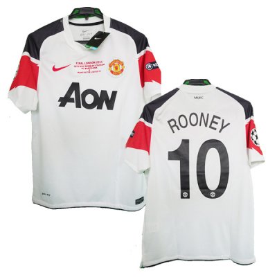 2010-11 Manchester United Away UCL Final ROONEY #10 Shirt