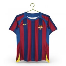 2005-2006 Barcelona Home La Liga Style Retro Jersey