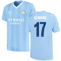23-24 Manchester City Home Jersey DE BRUYNE #17 UCL Printing