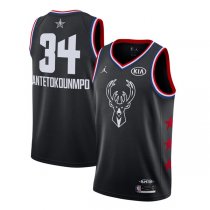 Milwaukee Bucks Antetokounmpo #34 Black 2019 NBA All-Star