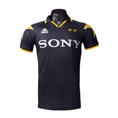 1995-1997 Juventus Away Black Retro Soccer Jersey