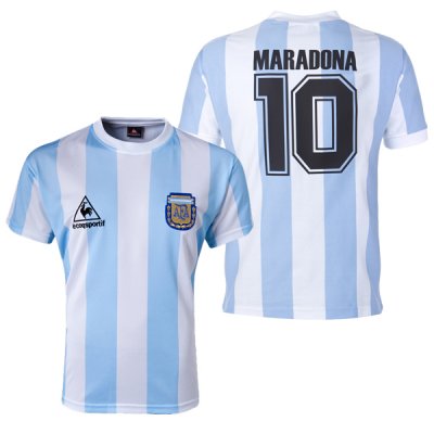 1986 Argentina Home Retro Jersey Print MARADONA #10 Shirt