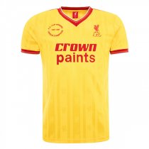 1985-1986 Liverpool Away Yellow Retro Jersey