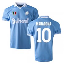 1986-1987 Napoli Home Retro Shirt Print MARADONA #10