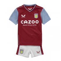 22-23 Aston Villa Home Jersey Kids Kit
