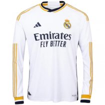 23-24 Real Madrid Home Long Sleeve Jersey (Player Version)