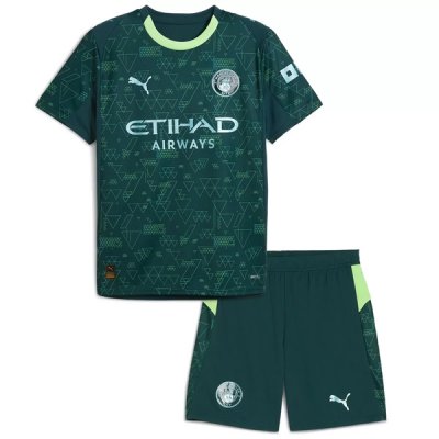 25-26 Manchester City EA Sport Fourth Jersey Kids Kit