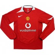 2004-06 Manchester United Home Long Sleeve Retro Shirt