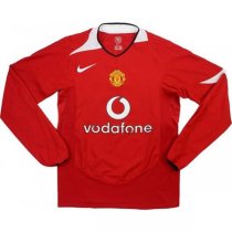 2004-06 Manchester United Home Long Sleeve Retro Shirt
