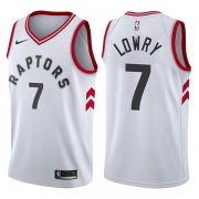 Toronto Raptors Kyle Lowry 2017-18 Association White Jersey