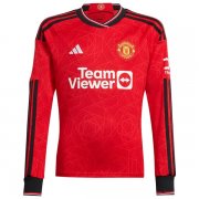 23-24 Manchester United Home Long Sleeve Jersey