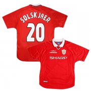 1999 Manchester United Home UCL Winners Jersey SOLSKJAER #20