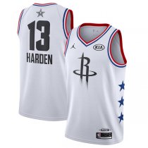 2019 All star Jordan Houston Rockets #13 James Harden Jersey White