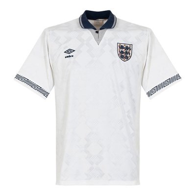 1990 England Home Retro Football Jersey Shirt