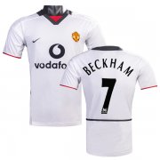 2002-2003 Manchester United Away Retro Jersey EPL Beckham #7