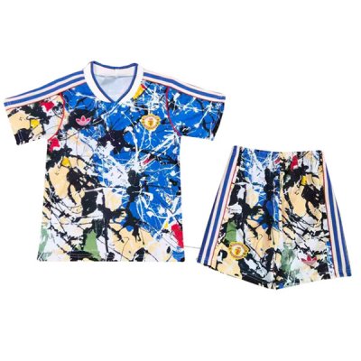 25-26 Manchester United Stone Roses Jersey Kids Kit