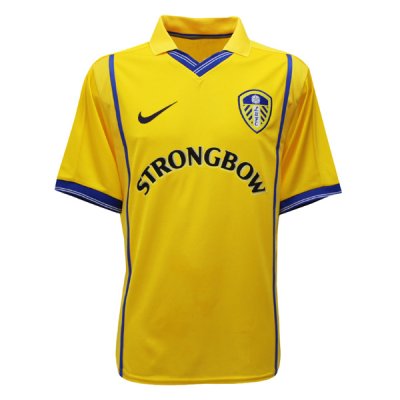 2000-2001 Leeds United Away Yellow Retro Jersey