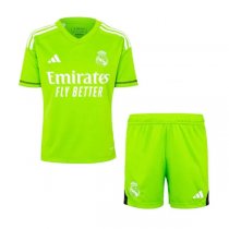 23-24 Real Madrid Goalkeeper Green Kids Kit