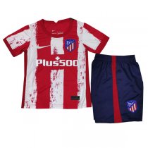 21-22 Atletico Madrid Home Jersey Kids Kit