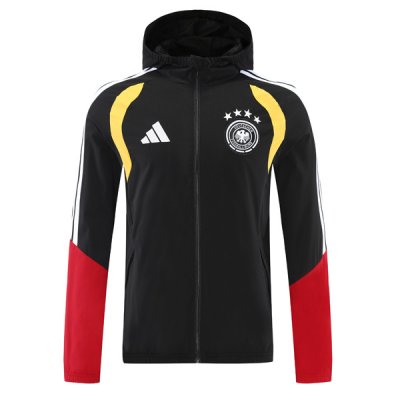 2026 Germany Windbreaker Hoodie Jacket Red&Black