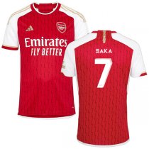 23-24 Arsenal Home Jersey SAKA 7 UCL Print