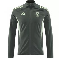 25-26 Real Madrid Windbreaker Jacket Army Green 25-26 Real Madrid Windbreaker Jacket Army Green