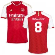 23-24 Arsenal Home Jersey ØDEGAARD 8 UCL Print