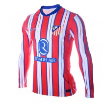 24-25 Atletico Madrid Home LS Jersey (Player Version)