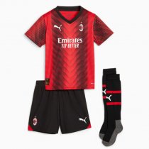 23-24 AC Milan Home Kids Full Kit