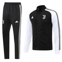 22-23 Juventus Black Sleeve White Full Zip Tracksuit