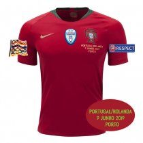 2019 UEFA Nations League Final Portugal Home Jersey Full Patch Detail（Fans Version)