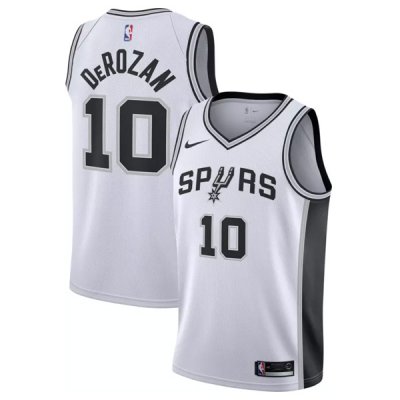 Men\'s San Antonio Spurs DeMar DeRozan #10 White Swingman Jersey