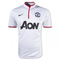 12-13 Manchester United Away Retro White Jersey