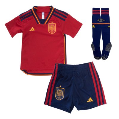 2022 Spain Home World Cup Jersey Kids Full Kit