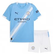25-26 Manchester City Home Kids Kit