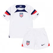 2022 USA Home Soccer Jersey Kids Kit