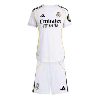 25-26 Real Madrid Home Jersey Kids Kit