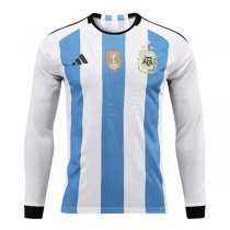 2022 Argentina Champion Version Home LS Jersey Third Star