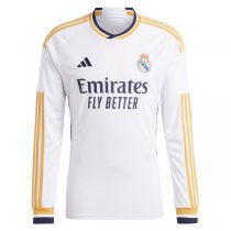 23-24 Real Madrid Home Long Sleeve Soccer Jersey