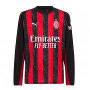 25-26 AC Milan Home Long Sleeve Jersey